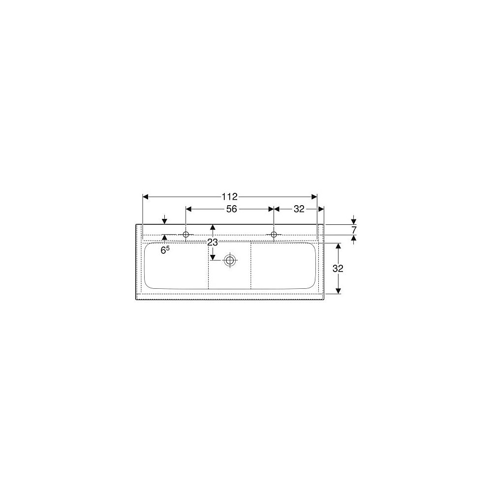 Geberit iCon Set Möbelwaschtisch schmaler Rand 2 Schubladen Ansch. 120cm KeraTect We... GEBERIT-502334013 4025410941985 (Abb. 4)