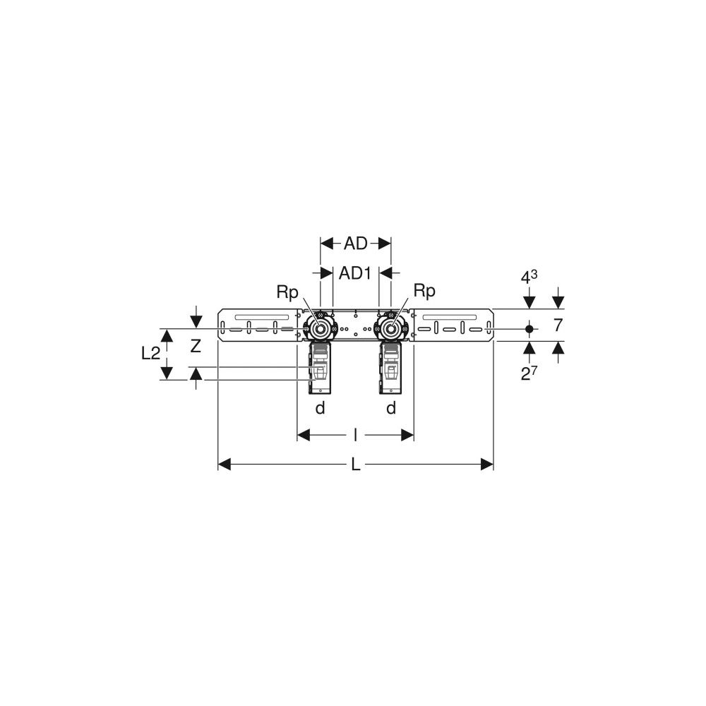 Geberit PushFit Anschlussdose 90 Grad mit Schnellkupplung, vormontiert, Außendurchme... GEBERIT-650790003 4025410947772 (Abb. 4)