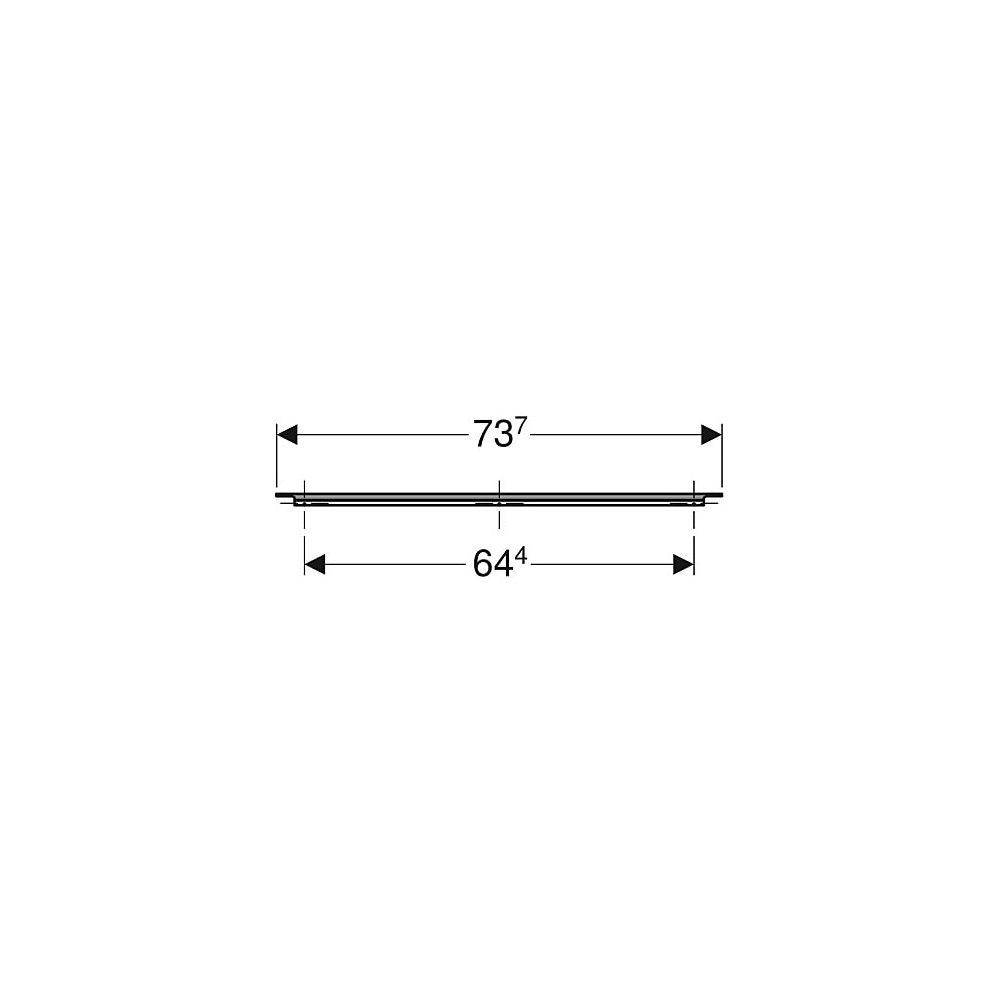 Geberit iCon Griff Lava/pulverbeschichtet matt, Breite 73,7cm... GEBERIT-502360JK1 4025410944580 (Abb. 5)