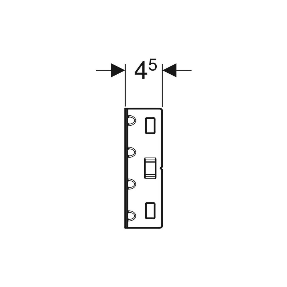 Geberit GIS Traverse für vertikal montierte Wandarmatur Aufputz, mit zwei Wasseransc... GEBERIT-461746001 4025416610564 (Abb. 5)