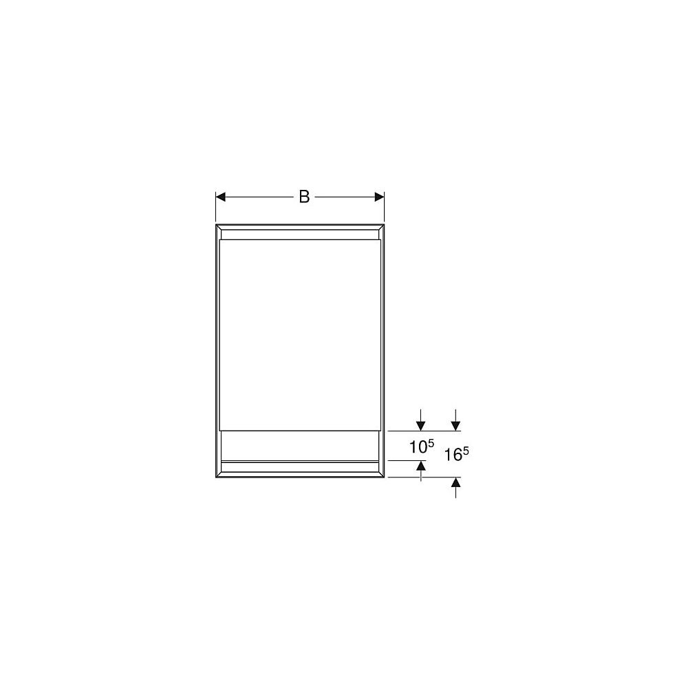 Geberit ONE Spiegelschrank mit Nische und ComfortLight, 1 Tür links, UP-Montage, H 9... GEBERIT-505820002 4025410520104 (Abb. 5)