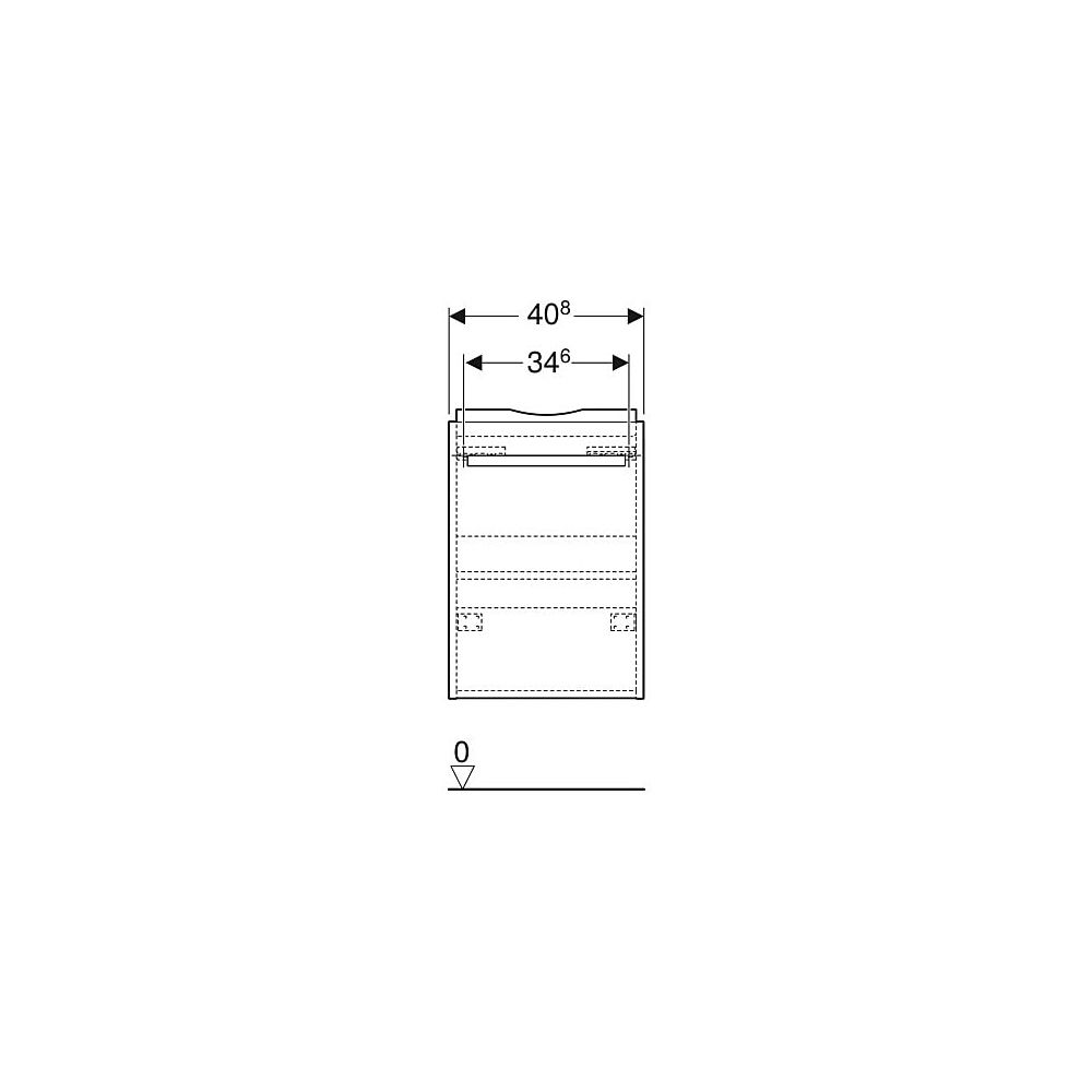 Geberit Renova Compact Unterschrank für Handwaschbecken Tür verk. Ausl. 408x605x231c... GEBERIT-501924011 4025410905536 (Abb. 5)