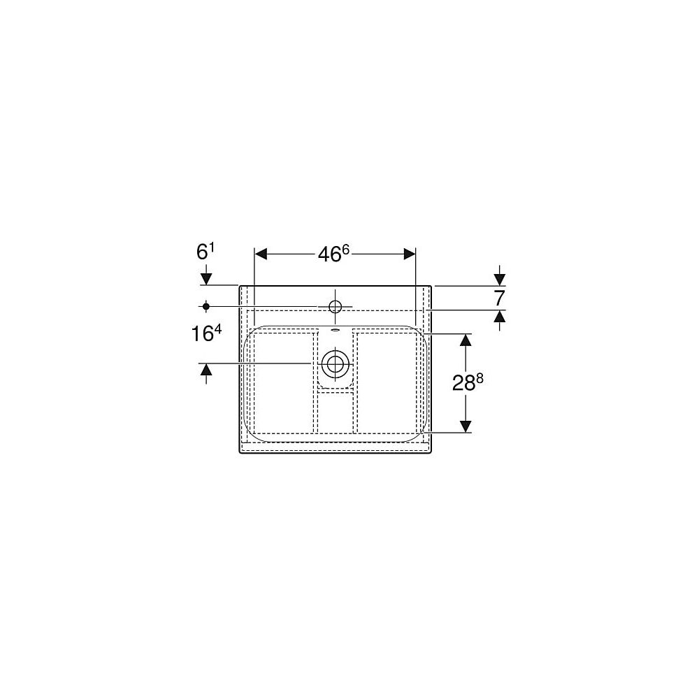 Geberit Renova Plan Set Möbelwaschtisch 55cm, Unterschr., 1 Schubl./1 Innenschubl., ... GEBERIT-501914001 4025410905345 (Abb. 4)