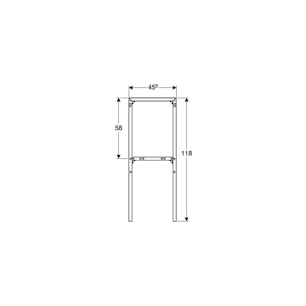 Geberit Monolith Distanzrahmen Aluminium poliert... GEBERIT-131011001 4025416572596 (Abb. 4)