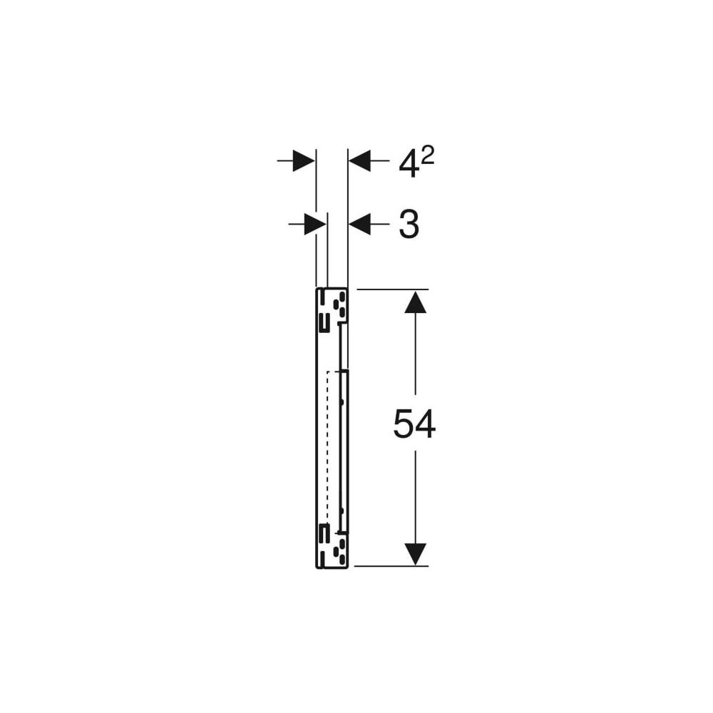Geberit Duofix Montageplatte für Waschtisch mit Unterschrank, einer Auslaufarmatur e... GEBERIT-111055001 4025410949585 (Abb. 5)