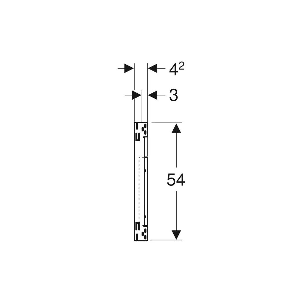 Geberit Duofix Montageplatte für Waschtisch, Nennbreite 90cm, für Trockenbau, mit Un... GEBERIT-111953001 4025410948373 (Abb. 5)