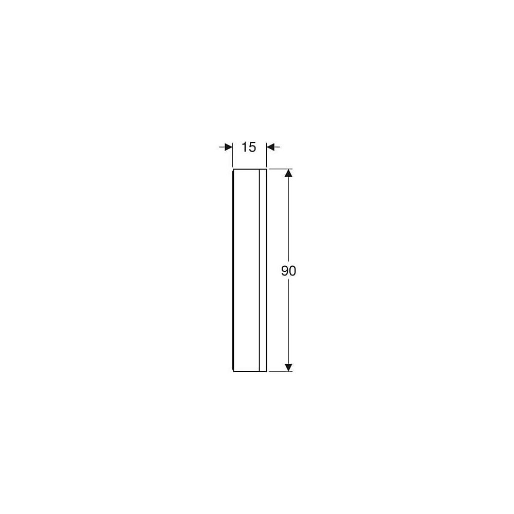 Geberit ONE Spiegelschrank mit ComfortLight, 2 Türen, AP-Montage, Höhe 90cm B 75cm, ... GEBERIT-505812001 4025410935113 (Abb. 6)