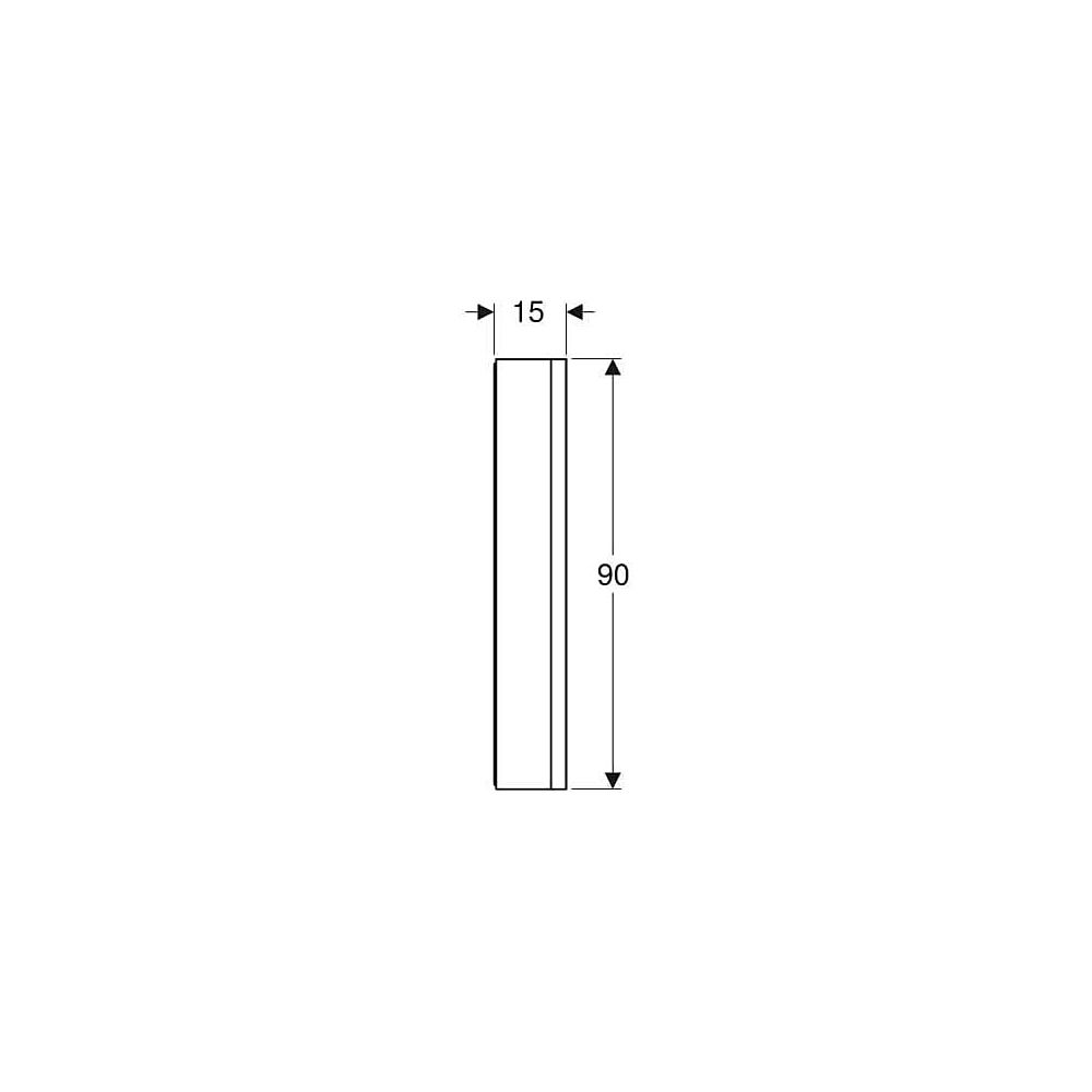 Geberit ONE Spiegelschrank mit Nische und ComfortLight, 2 Türen, AP-Montage, H 90cm ... GEBERIT-505832001 4025410935519 (Abb. 6)
