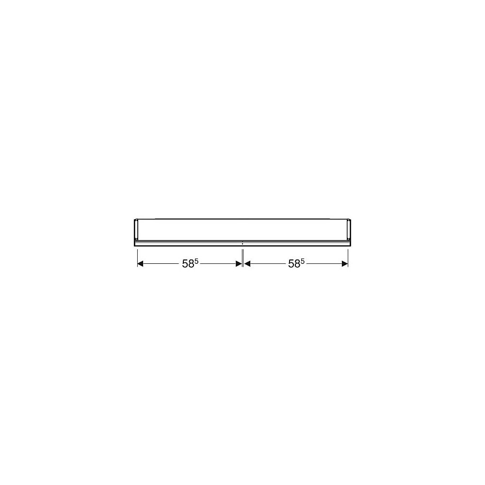 Geberit ONE Spiegelschrank mit ComfortLight, 2 Türen, AP-Montage, Höhe 90cm B 120cm,... GEBERIT-505815001 4025410935236 (Abb. 4)