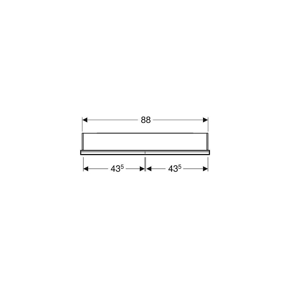 Geberit ONE Spiegelschrank mit ComfortLight, 2 Türen, UP-Montage, Höhe 90cm B 90cm, ... GEBERIT-505803002 4025410934963 (Abb. 4)