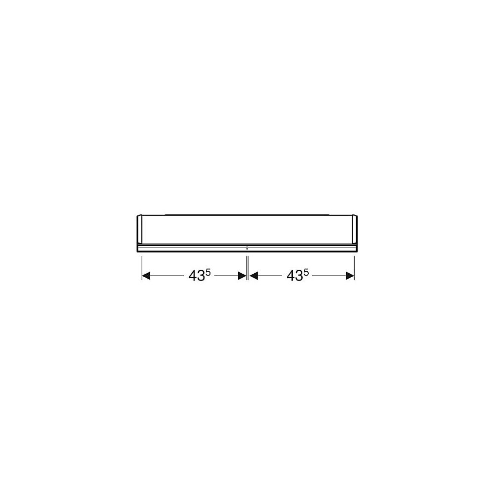 Geberit ONE Spiegelschrank mit Nische und ComfortLight, 2 Türen, AP-Montage, H 90cm ... GEBERIT-505833002 4025410935564 (Abb. 4)