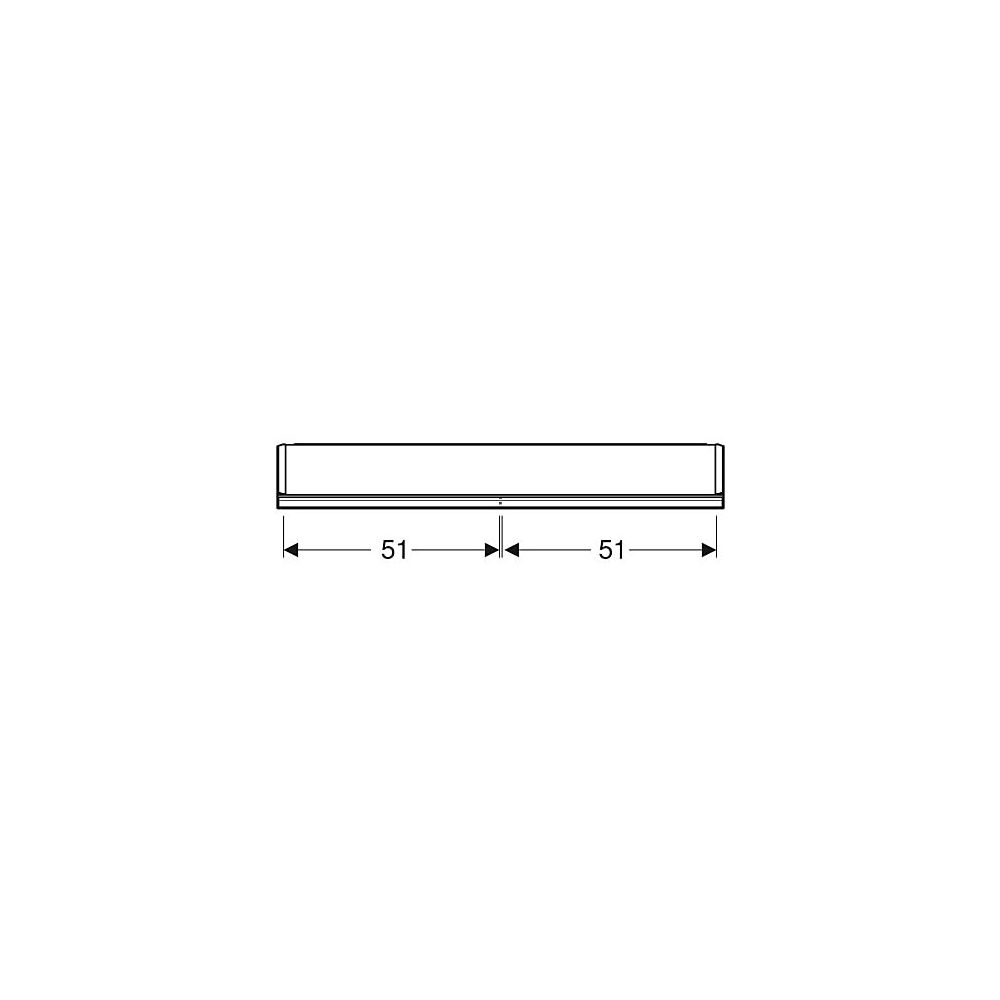Geberit ONE Spiegelschrank mit ComfortLight, 2 Türen, AP-Montage, Höhe 90cm B 105cm,... GEBERIT-505814002 4025410935205 (Abb. 4)
