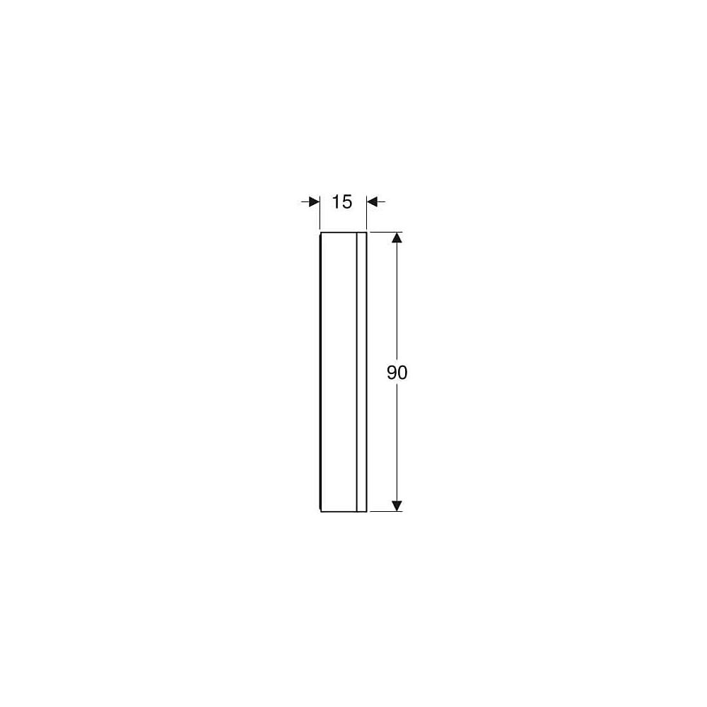 Geberit ONE Spiegelschrank mit ComfortLight, 2 Türen, AP-Montage, Höhe 90cm B 105cm,... GEBERIT-505814002 4025410935205 (Abb. 6)