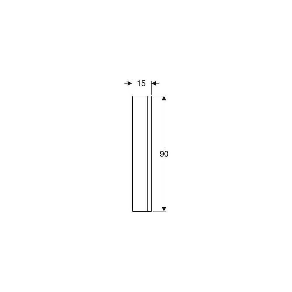 Geberit ONE Spiegelschrank mit Nische und ComfortLight, 2 Türen, AP-Montage, H 90cm ... GEBERIT-505834002 4025410935601 (Abb. 6)