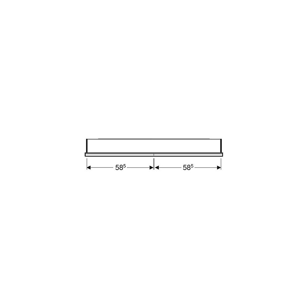 Geberit ONE Spiegelschrank mit Nische und ComfortLight, 2 Türen, AP-Montage, H 90cm ... GEBERIT-505835002 4025410935649 (Abb. 4)