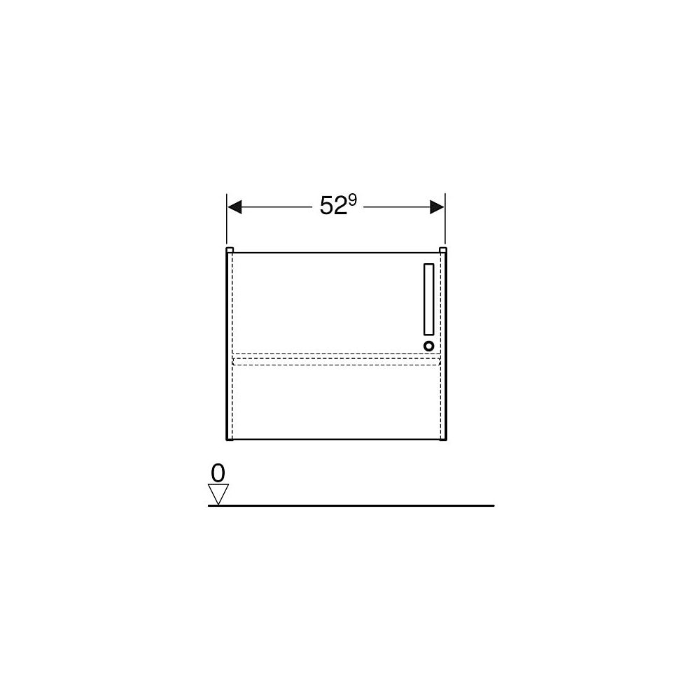 Geberit Bambini Unterschrank für Waschtisch, mit 1 Tür, 59,2x46,3x45,3cm, Weiß Melam... GEBERIT-501940011 4025410525024 (Abb. 5)