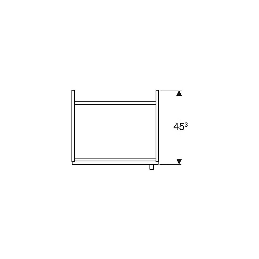 Geberit Bambini Unterschrank für Waschtisch, mit 1 Tür, 59,2x46,3x45,3cm, Weiß Melam... GEBERIT-501940011 4025410525024 (Abb. 4)