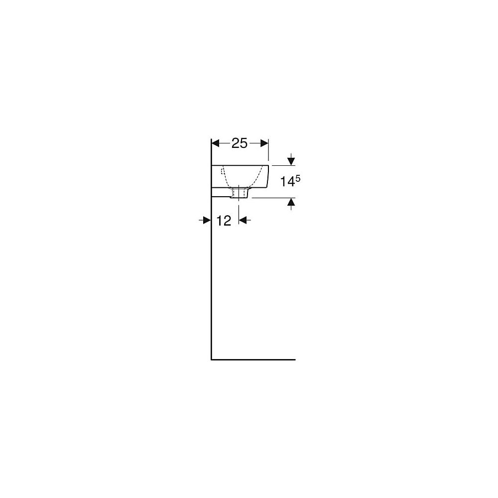 Geberit Renova Plan Handwaschbecken verkürzte Ausladung, 36x14,5x25cm, Hahnloch rech... GEBERIT-500382011 4025416818861 (Abb. 6)