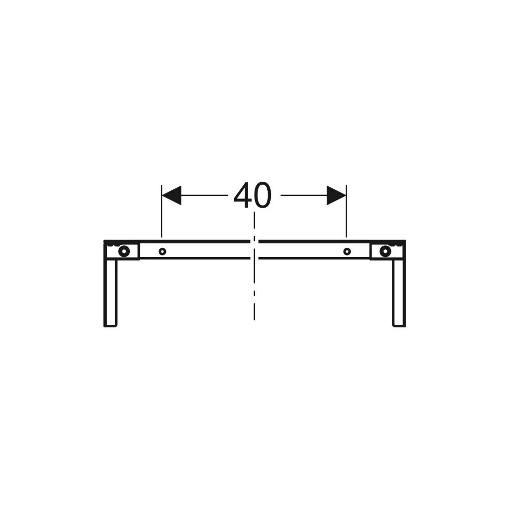 Geberit Duofix Traverse für Elementbefestigung, Ständerabstand ab 60cm, Nennbreite 6... GEBERIT-111041001 4025410946461 (Abb. 4)