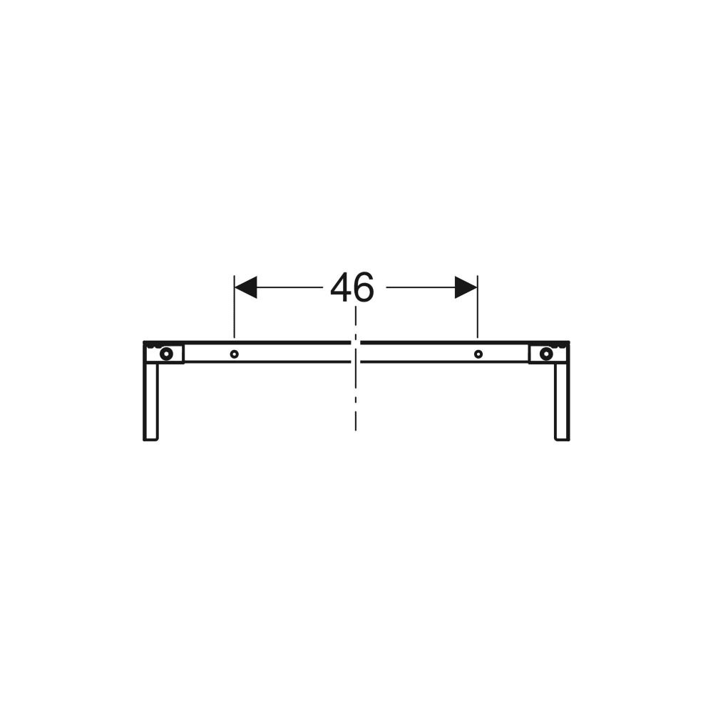 Geberit Duofix Traverse für Elementbefestigung, Ständerabstand ab 60cm, Nennbreite 7... GEBERIT-111042001 4025410946652 (Abb. 4)