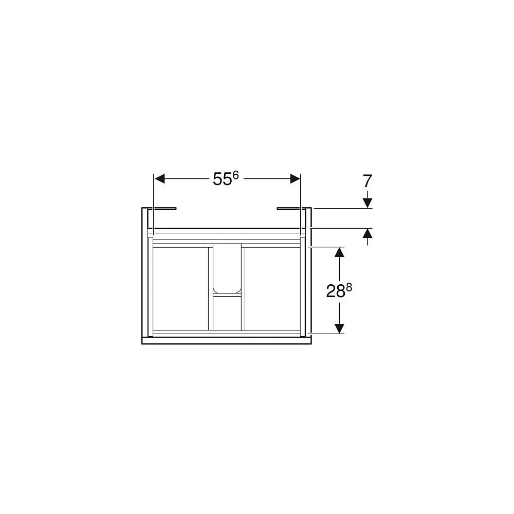 Geberit Renova Plan Unterschrank für Möbelwaschtisch, 1 Schublade, 1 Innenschublade,... GEBERIT-501936JR1 4025410525062 (Abb. 4)