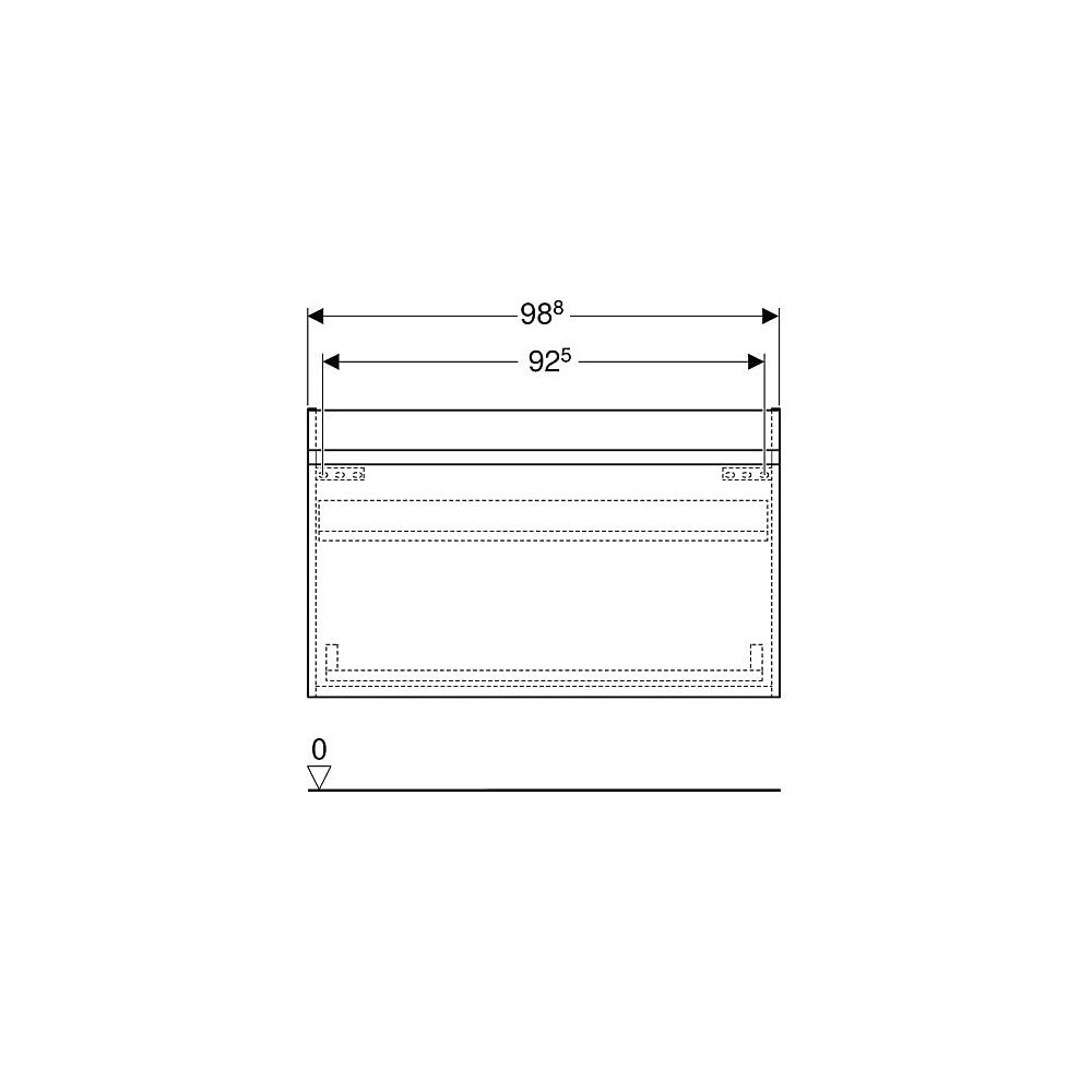 Geberit Renova Plan Unterschrank für Möbelwaschtisch, 1 Schublade, 1 Innenschublade,... GEBERIT-501938JR1 4025410525109 (Abb. 5)