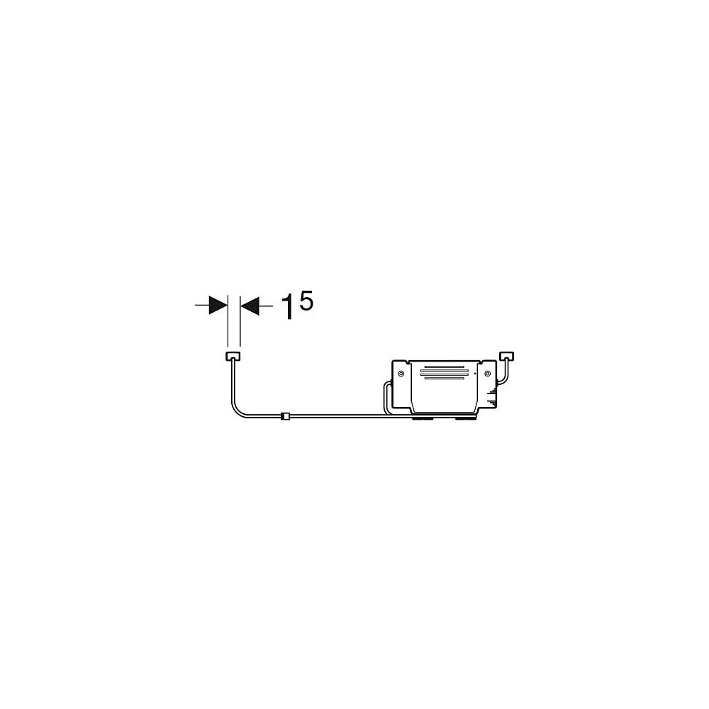 Geberit Lichtleiste für Schublade, links, rechts, Länge 40cm... GEBERIT-502032001 4025410946065 (Abb. 4)