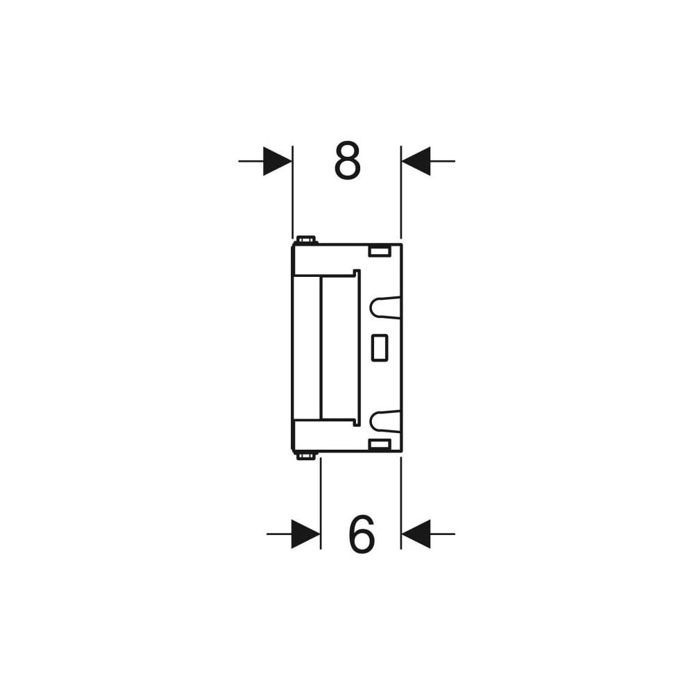Geberit GIS Montageplatte universell, 15x41,5cm, Unterputz... GEBERIT-461197001 4025410592583 (Abb. 5)
