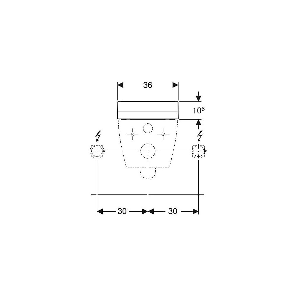 Geberit AquaClean Tuma Comfort WC-Aufsatz, Spezialanfertigung, Alpinweiß... GEBERIT-004300111 4025416199755 (Abb. 5)