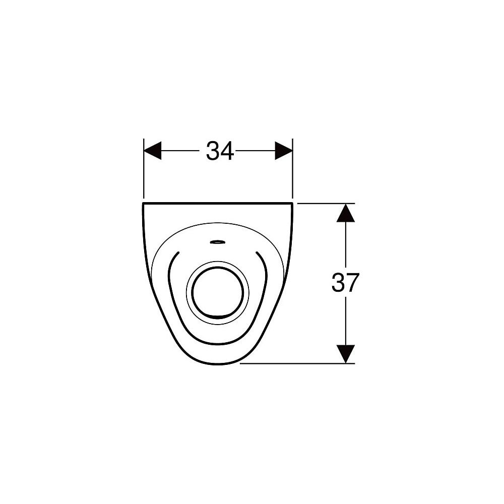 Geberit Selva Urinal für Unterputzsteuerung Zulauf hinten, Weiß... GEBERIT-116080001 4025416530091 (Abb. 5)
