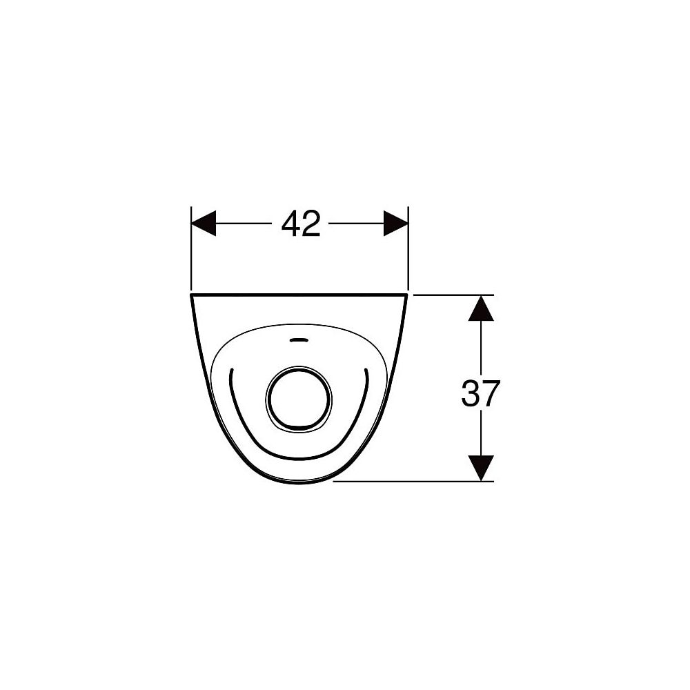 Geberit Tamina Urinal für integrierte Steuerung Tiefe 37cm, Abgang nach hinten, Zula... GEBERIT-116147001 4025416800200 (Abb. 5)