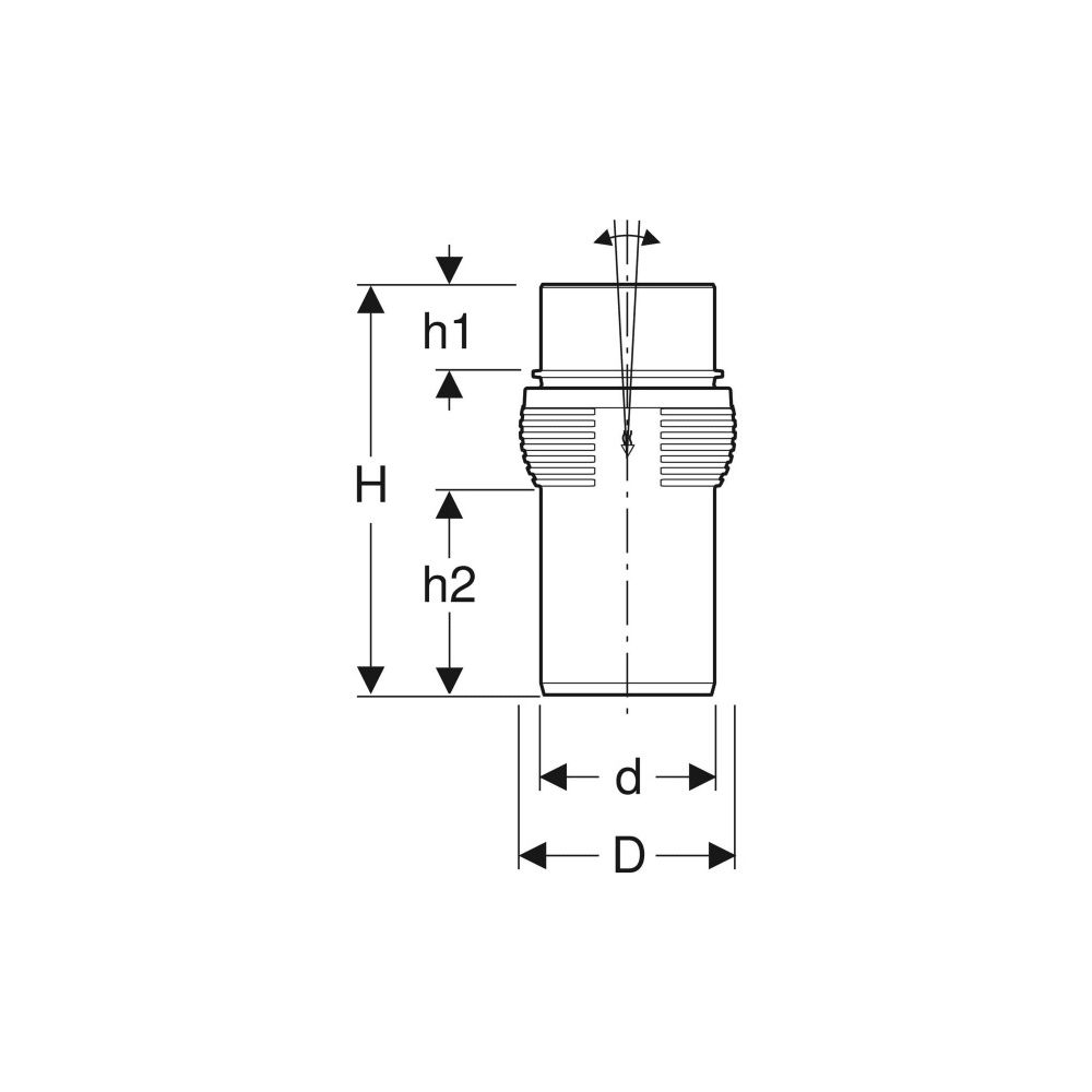 Geberit Silent db20 Offset Formstück Außendurchmesser 110mm... GEBERIT-310048141 4025410536976 (Abb. 4)