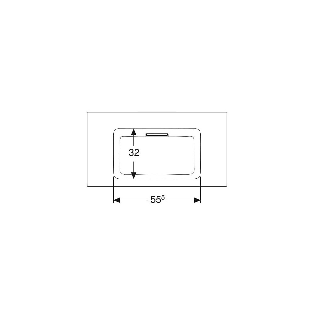 Geberit ONE Möbelwaschtisch Abgang horizontal, B 90cm T 48cm ohne Hahnloch, ohne Übe... GEBERIT-505005001 4025410593566 (Abb. 4)