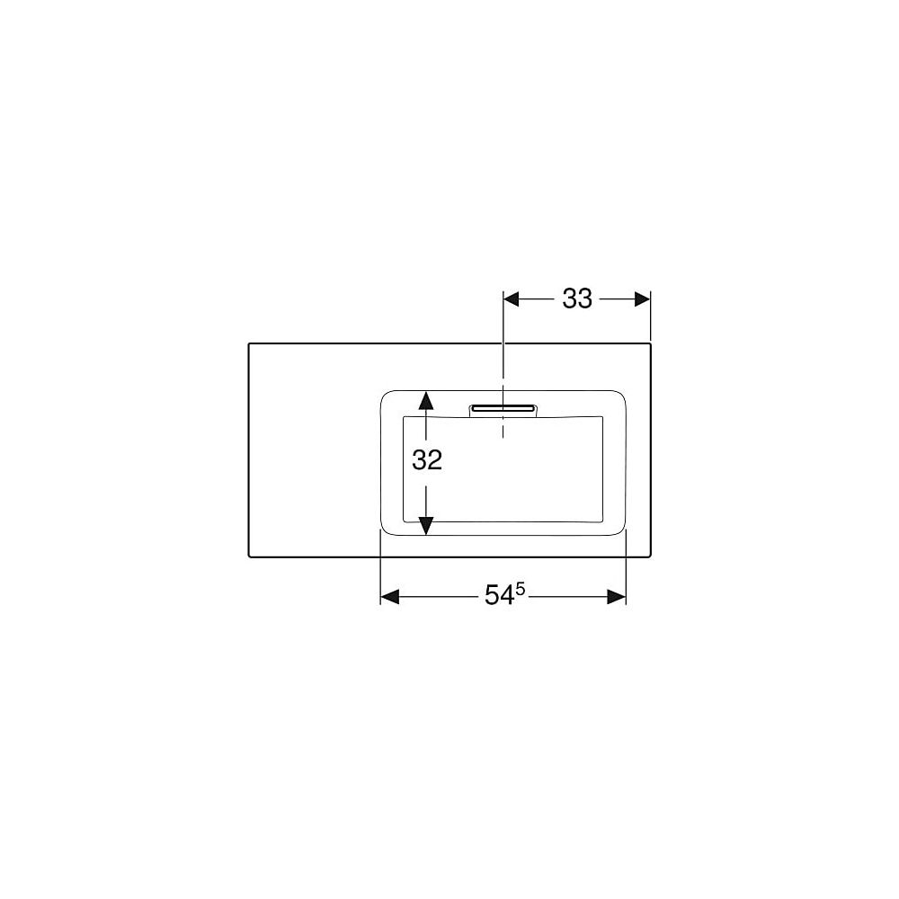 Geberit ONE Möbelwaschtisch Abgang horizontal Ablagefl. links 90x48cm o. ohne Hahnlo... GEBERIT-505013001 4025410593719 (Abb. 4)