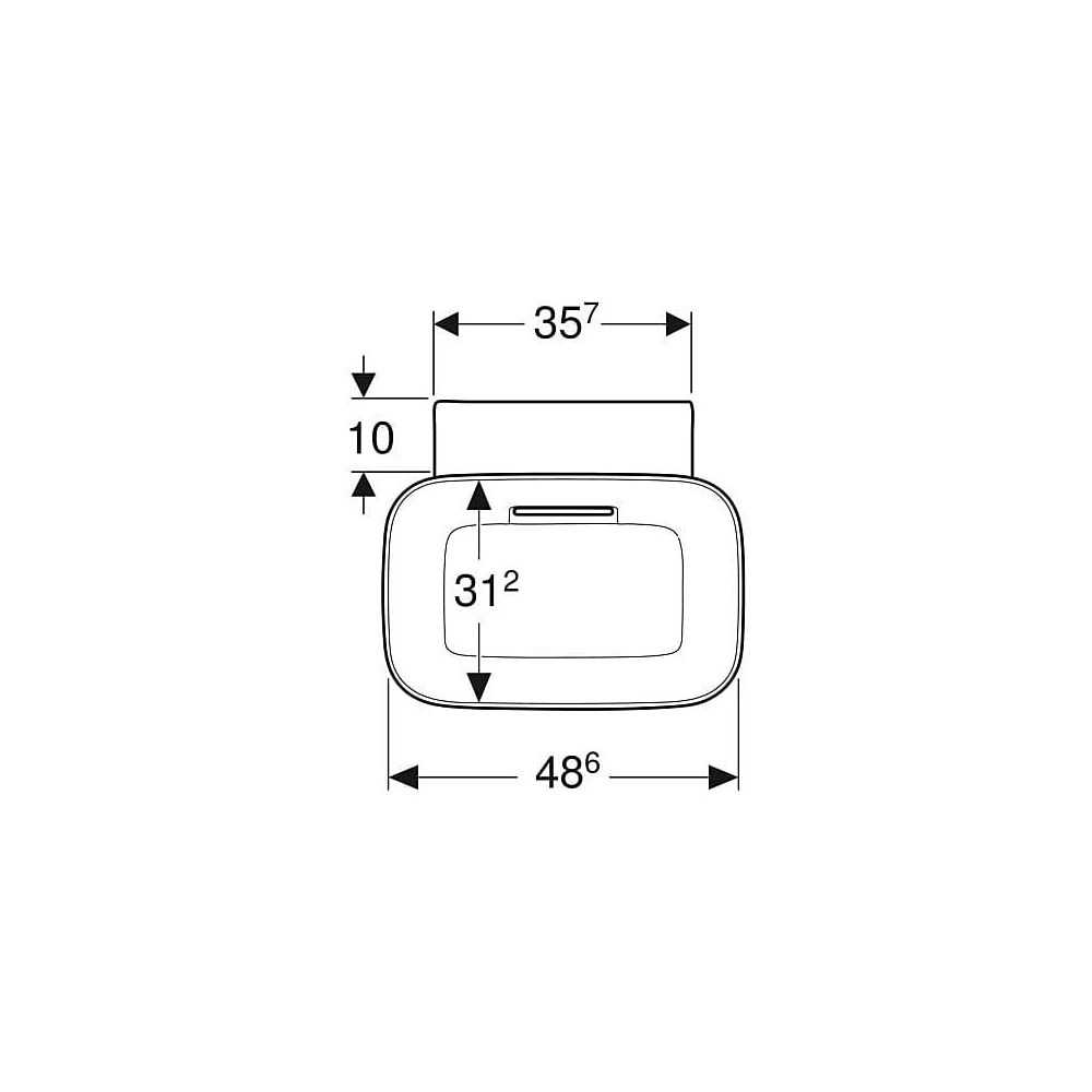 Geberit ONE Aufsatzwaschtisch Schalenform Abgang horizontal 50cm T 42,5cm o. HL ohne... GEBERIT-505050001 4025410594013 (Abb. 4)