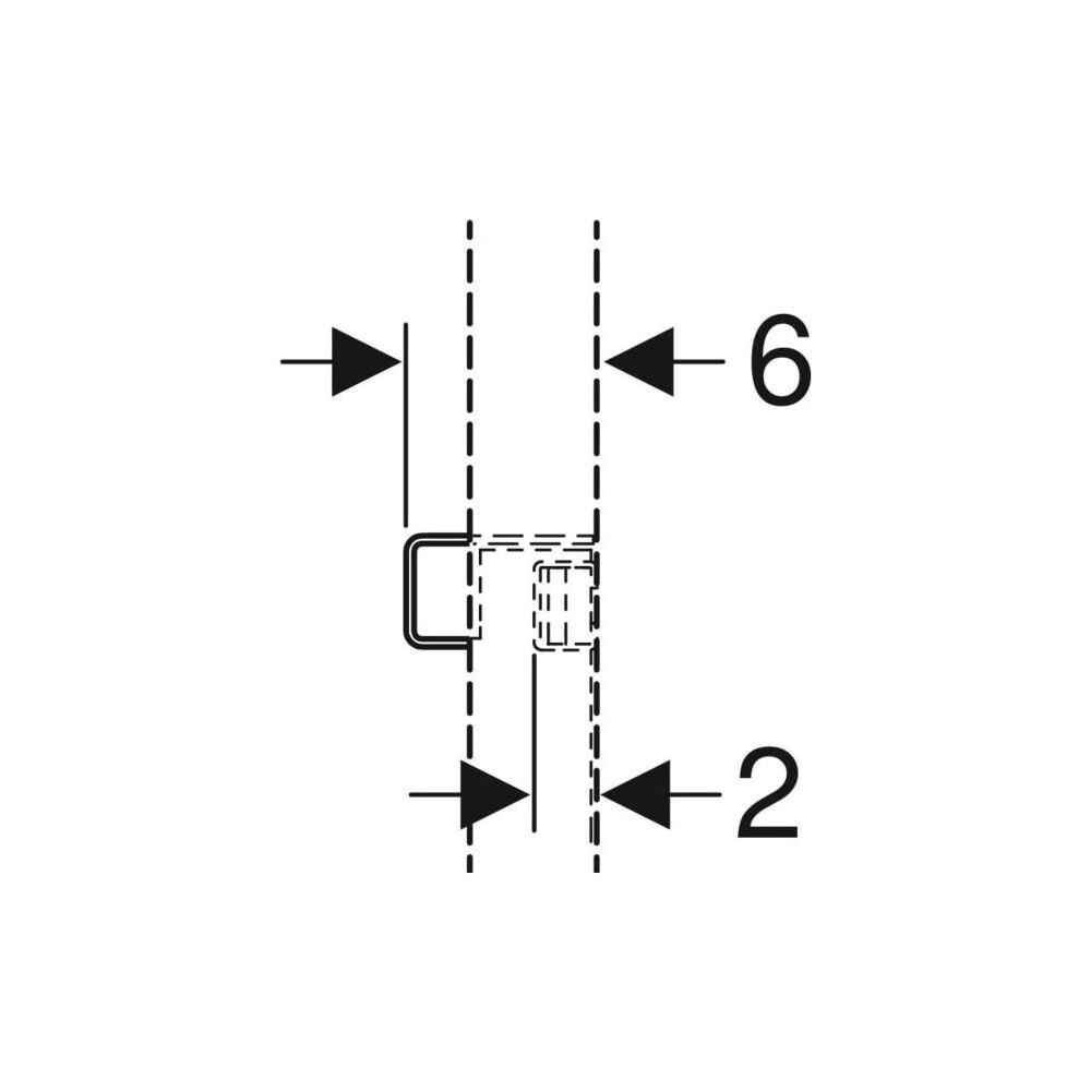 Geberit Verstärkungsblech für Geberit Duofix Element für Waschtische, Stahl... GEBERIT-111040001 4025410642455 (Abb. 6)