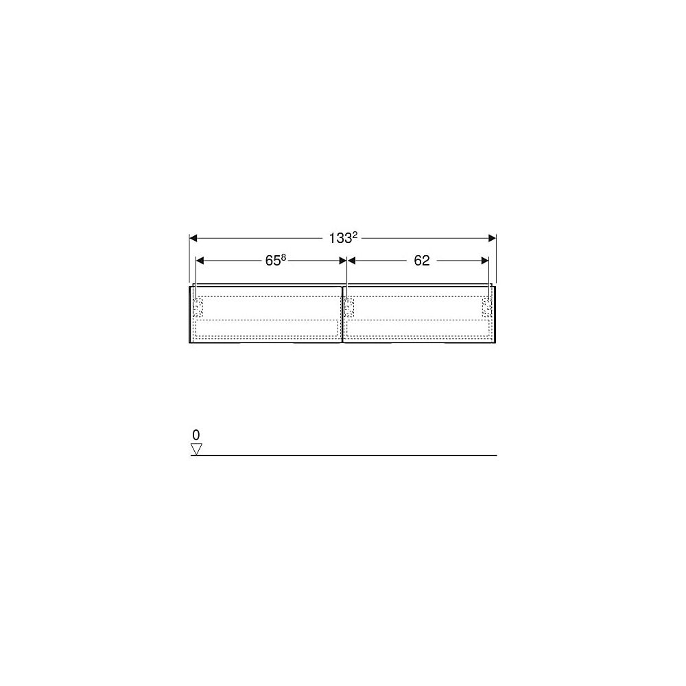 Geberit ONE Unterschrank für Waschtisch, 2 Schubladen, Breite Waschtisch 135cm, H 26... GEBERIT-505076004 4025410630353 (Abb. 6)