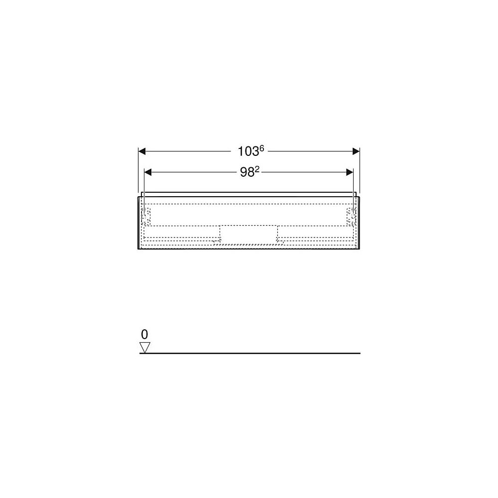 Geberit ONE Unterschrank für Waschtisch, 1 Schublade, Breite Waschtisch 105cm, Höhe ... GEBERIT-505074002 4025410630193 (Abb. 6)