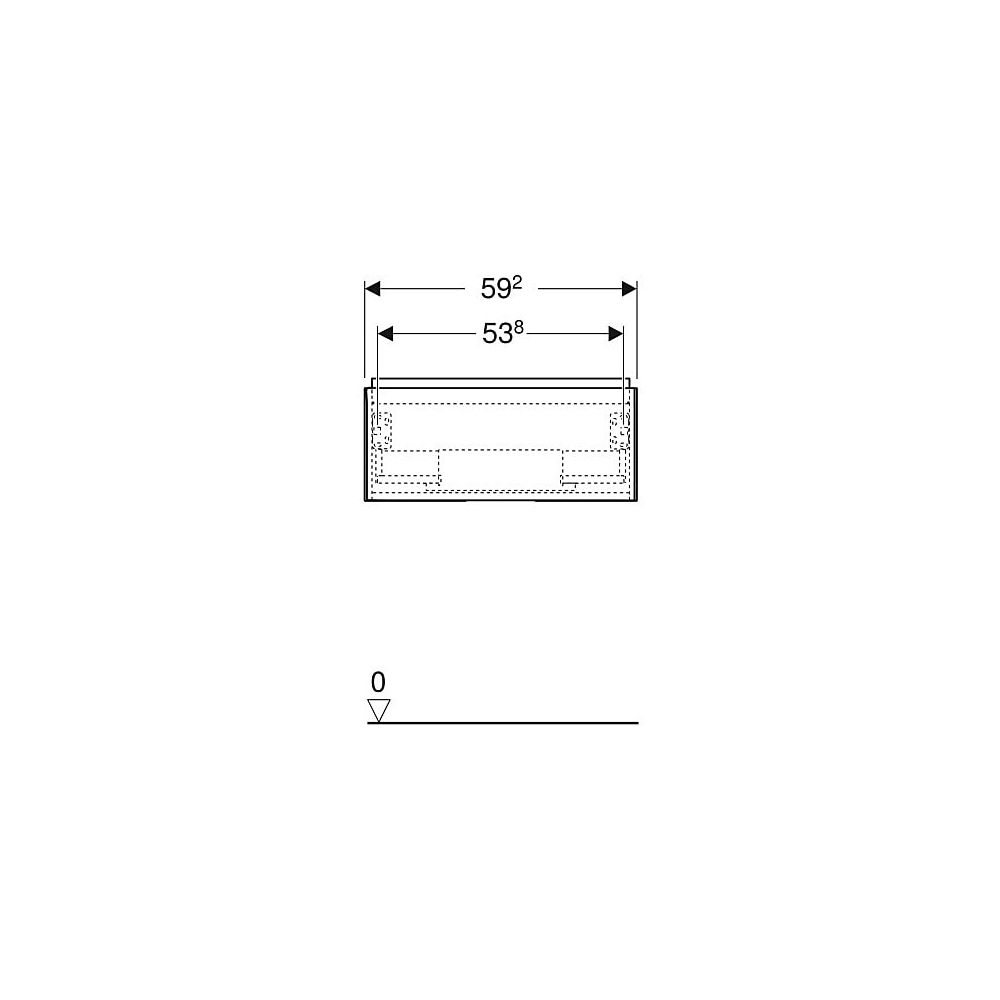 Geberit ONE Unterschrank für Waschtisch, 1 Schublade, Breite Waschtisch 60cm, H 26,6... GEBERIT-505071004 4025410629401 (Abb. 6)