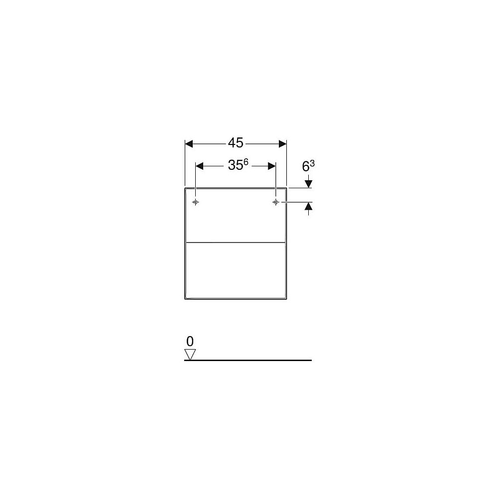 Geberit ONE Seitenschrank 2 Schubladen, 45x49,2x47cm, Lava matt... GEBERIT-505077003 4025410630414 (Abb. 5)