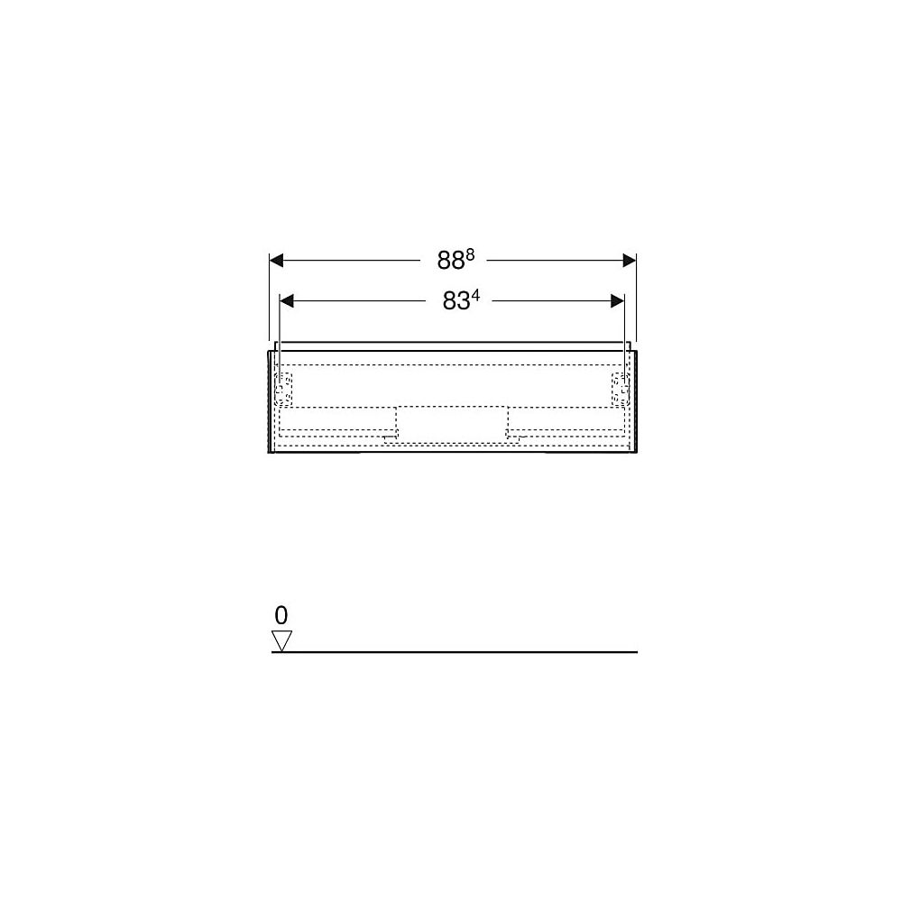 Geberit ONE Unterschrank für Waschtisch, 1 Schublade, Breite Waschtisch 90cm, H 26,6... GEBERIT-505073004 4025410630148 (Abb. 6)