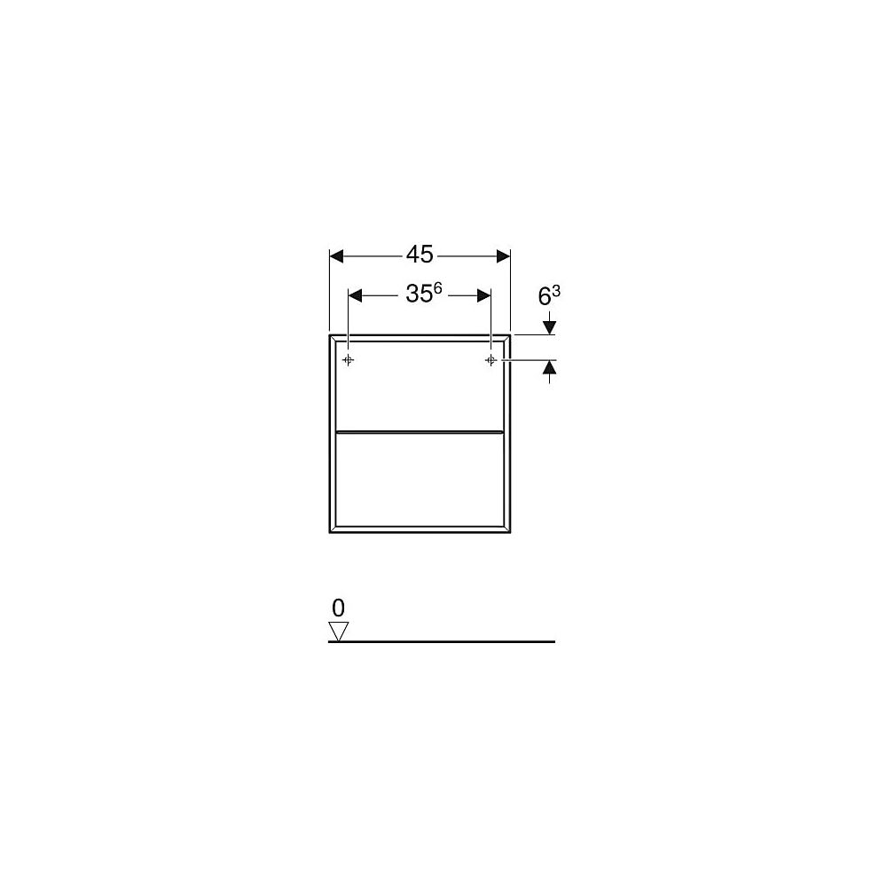 Geberit ONE Seitenelement 60x3x47cm, Mattschwarz... GEBERIT-505079008 4025410646569 (Abb. 5)