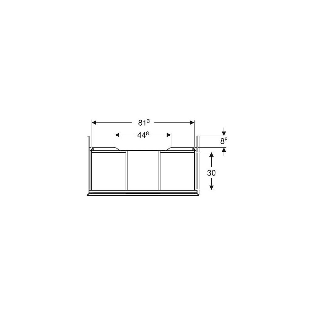 Geberit ONE Unterschrank für Waschtisch, 1 Schublade, Breite Waschtisch 90cm, H 26,6... GEBERIT-505073004 4025410630148 (Abb. 5)