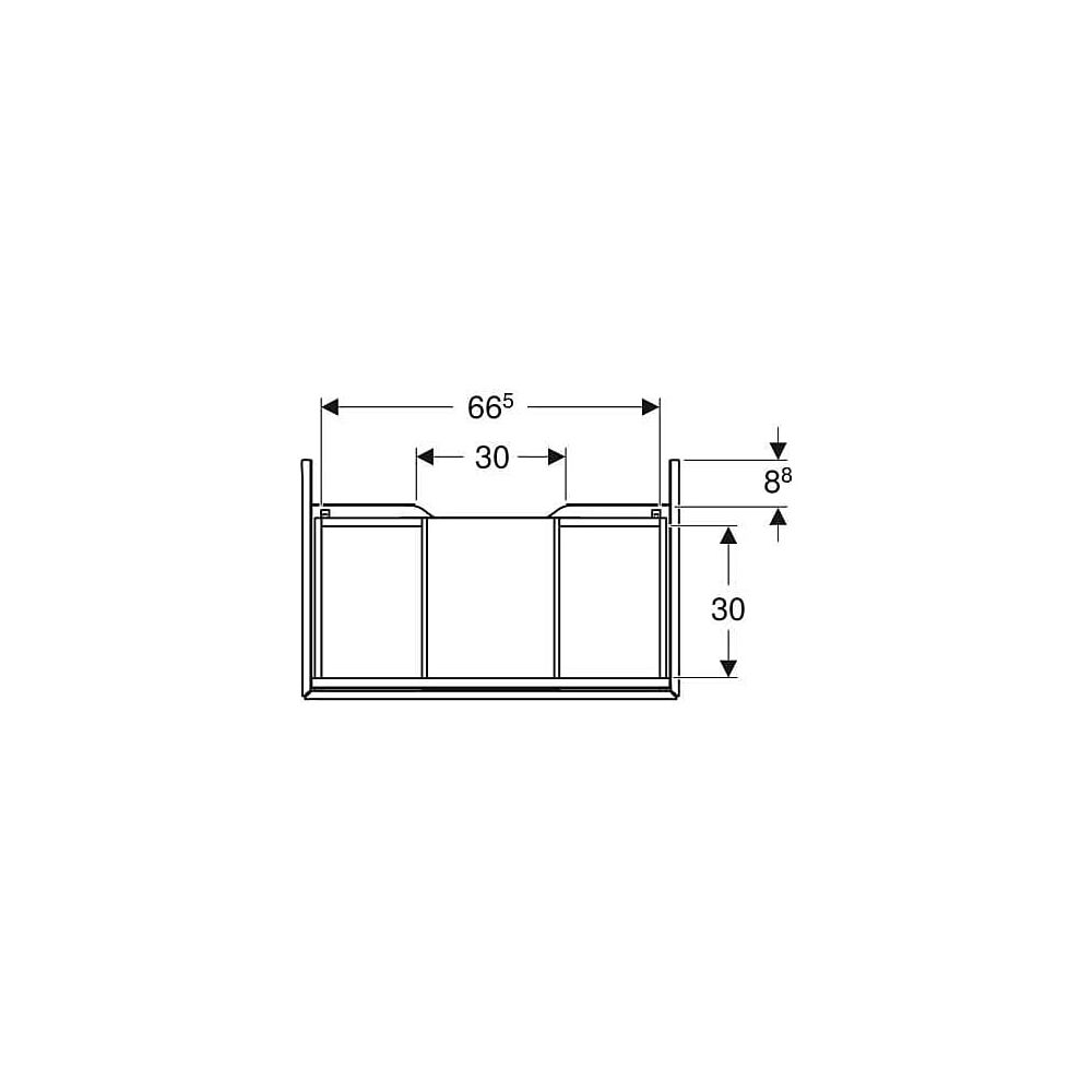 Geberit ONE Unterschrank für Waschtisch, 1 Schublade, Breite Waschtisch 75cm, Höhe 2... GEBERIT-505072008 4025410646101 (Abb. 5)