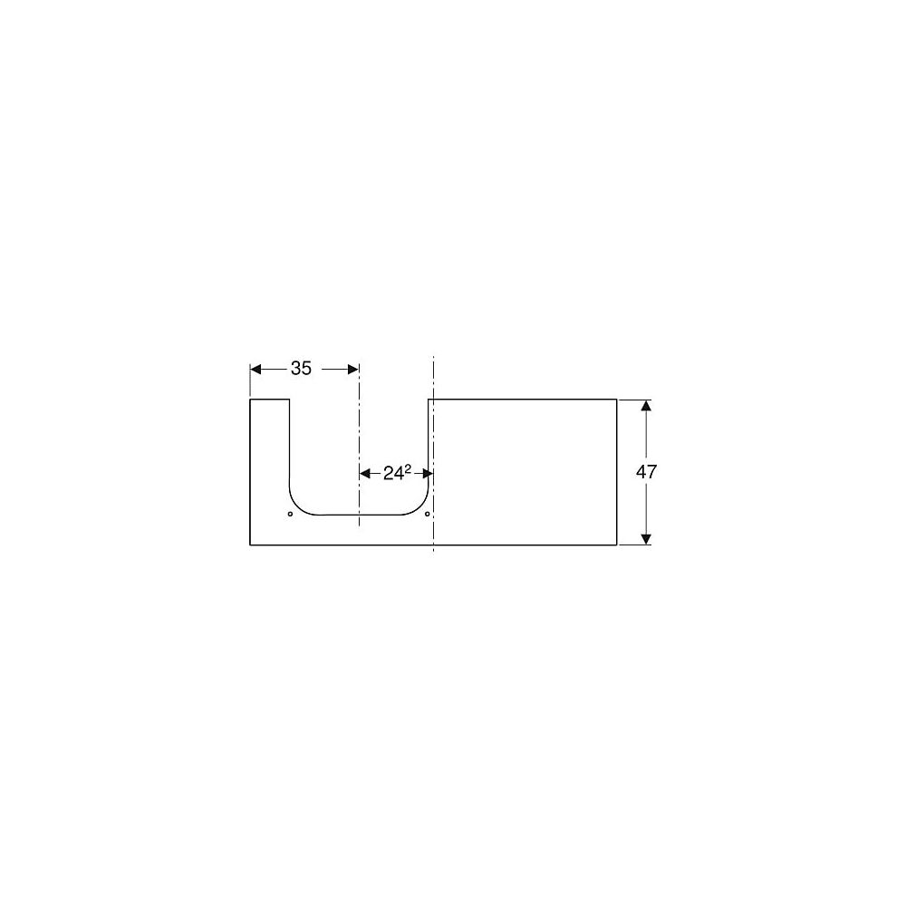 Geberit ONE Waschtischplatte Ausschnitt links, Steinzeug, für Aufsatzwaschtisch, 120... GEBERIT-505135002 4025410631169 (Abb. 4)