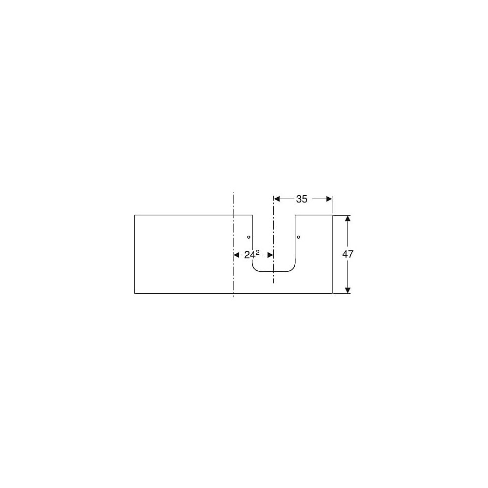Geberit ONE Waschtischplatte Ausschnitt rechts Steinzeug für Aufsatzwaschtisch Schal... GEBERIT-505145001 4025410631213 (Abb. 4)