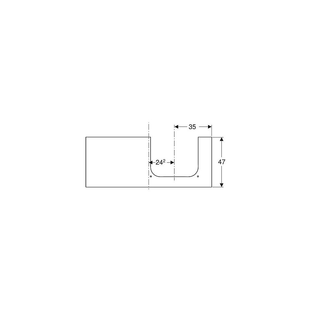 Geberit ONE Waschtischplatte Ausschnitt rechts, Steinzeug, für Aufsatzwaschtisch, 12... GEBERIT-505155001 4025410631275 (Abb. 4)