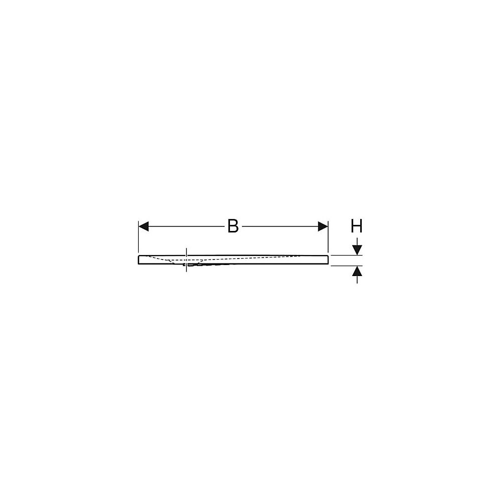 Geberit Nemea quadratische Duschwanne 80x80x3,5cm, Mattweiß... GEBERIT-550590001 4025410627148 (Abb. 6)