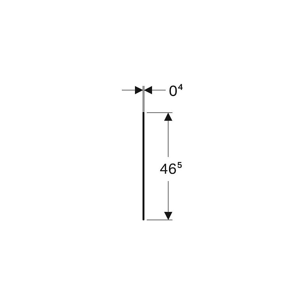 Geberit ONE Abdeckung für Seitenschrank und Seitenelement, Steinzeug 45x0,4x46,5cm, ... GEBERIT-505080001 4025410630605 (Abb. 6)