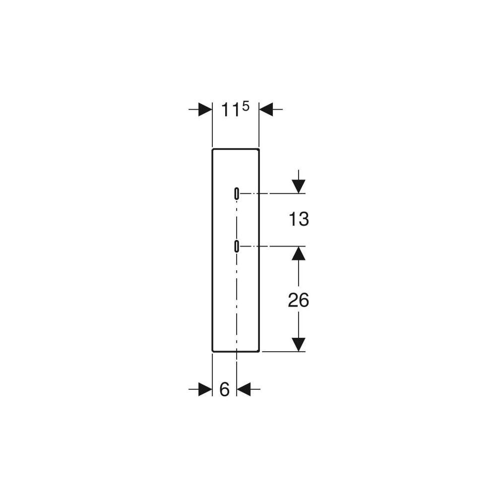 Geberit Abdeckung für Hygienespülung verkehrsweiß... GEBERIT-616221IH1 4025416551911 (Abb. 5)